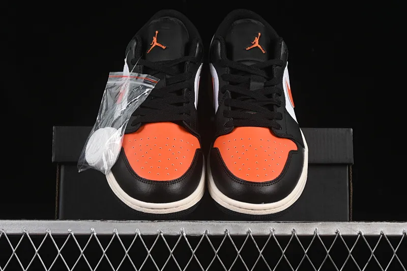 All categories Air Jordan Jordan series basketball shoes Air Jordan 1 Low Air Jordan 1 Low AJ1 Joe 1 black and white orange low-top retro culture basketball shoes 553558-081